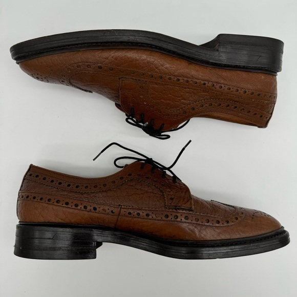 Loake Bros. British Isles Collection Brown Leather Wingtips Size UK 9.5/US 10.5 - Picture 7 of 14
